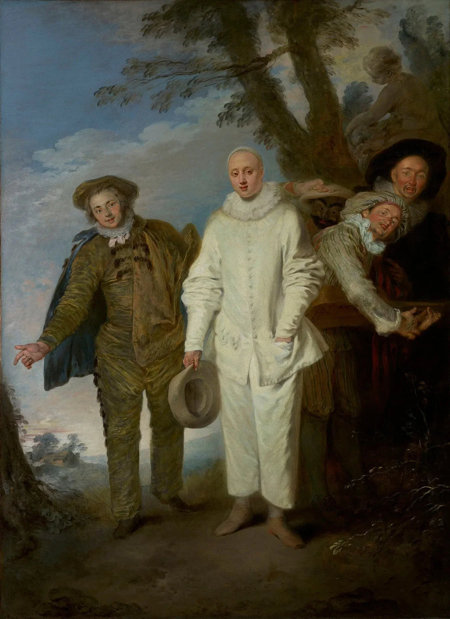 De italienska skådespelarna - Antoine Watteau