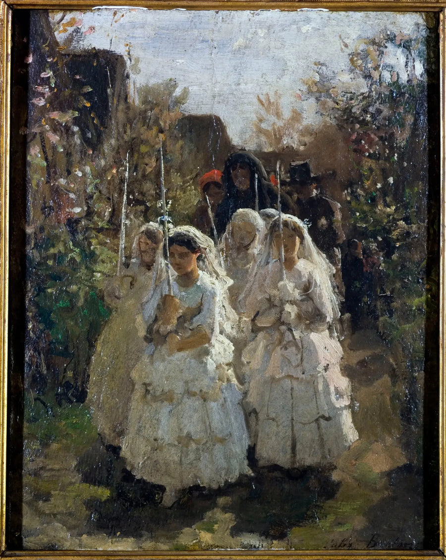 Kommunionerna i Courrières - Jules Breton