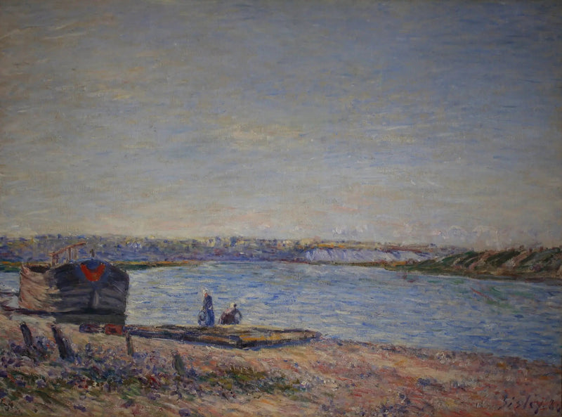 Veneuxs sluttningar, sett från Saint Mammès - Alfred Sisley