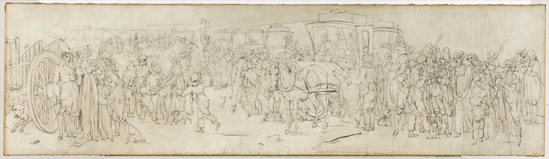 Kuckusarna på Tuileries kaj - Louis-Léopold Boilly