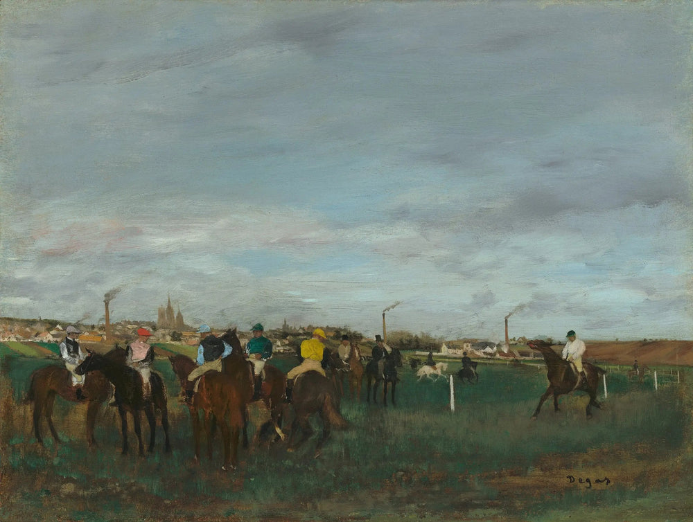 Les courses - Edgar Degas image 1 reproduction réalisée par Alpha Reproduction