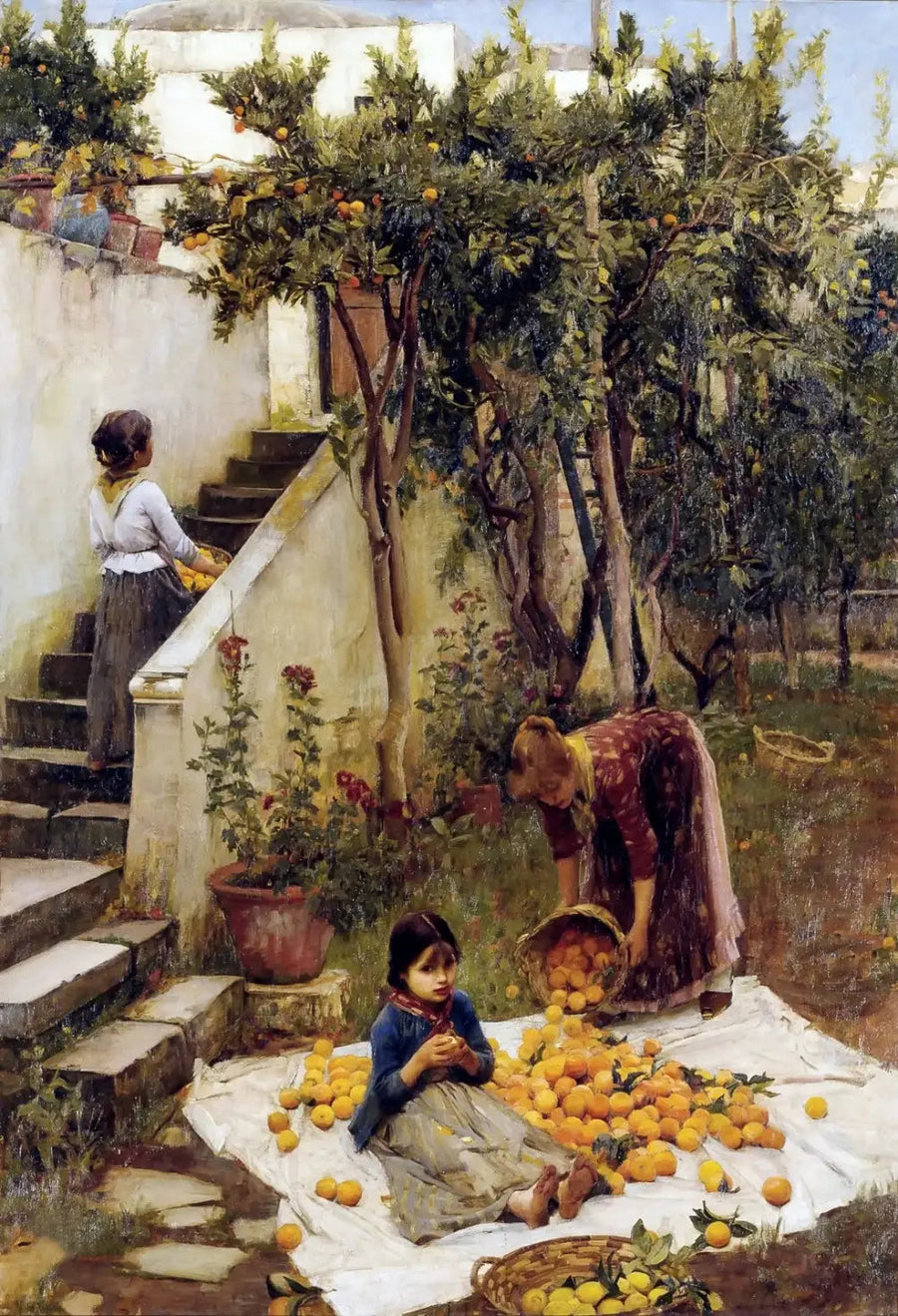 Apelsinplockarna - John William Waterhouse