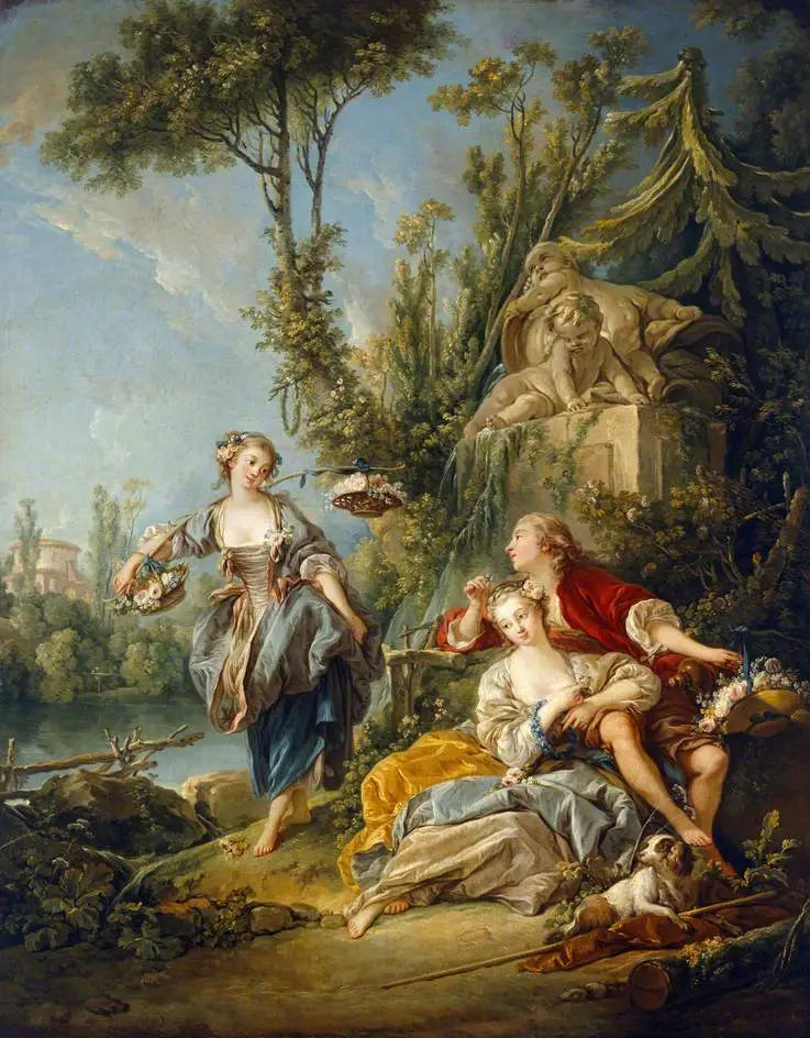 Blomplockarna - François Boucher