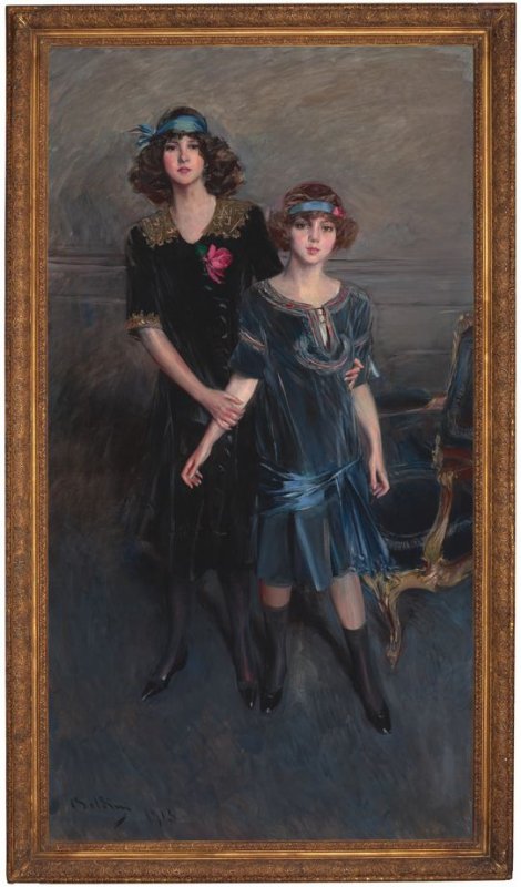 Flickorna Muriel och Consuelo Vanderbilt - Giovanni Boldini