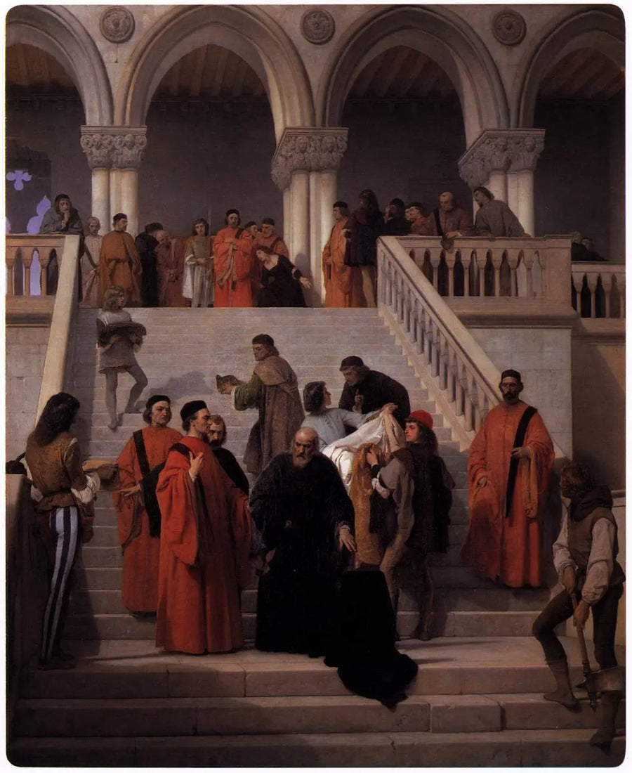 De sista ögonblicken av dogen Marin Faliero - Francesco Hayez