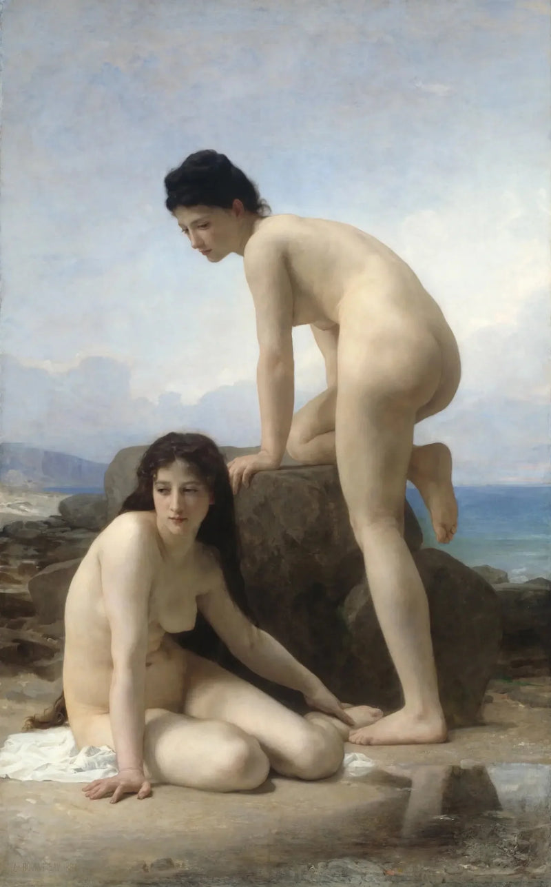 De Två Badande - Bouguereau