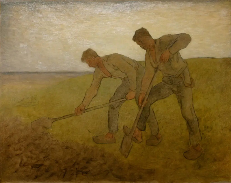De två spadarbetarna - Jean-François Millet