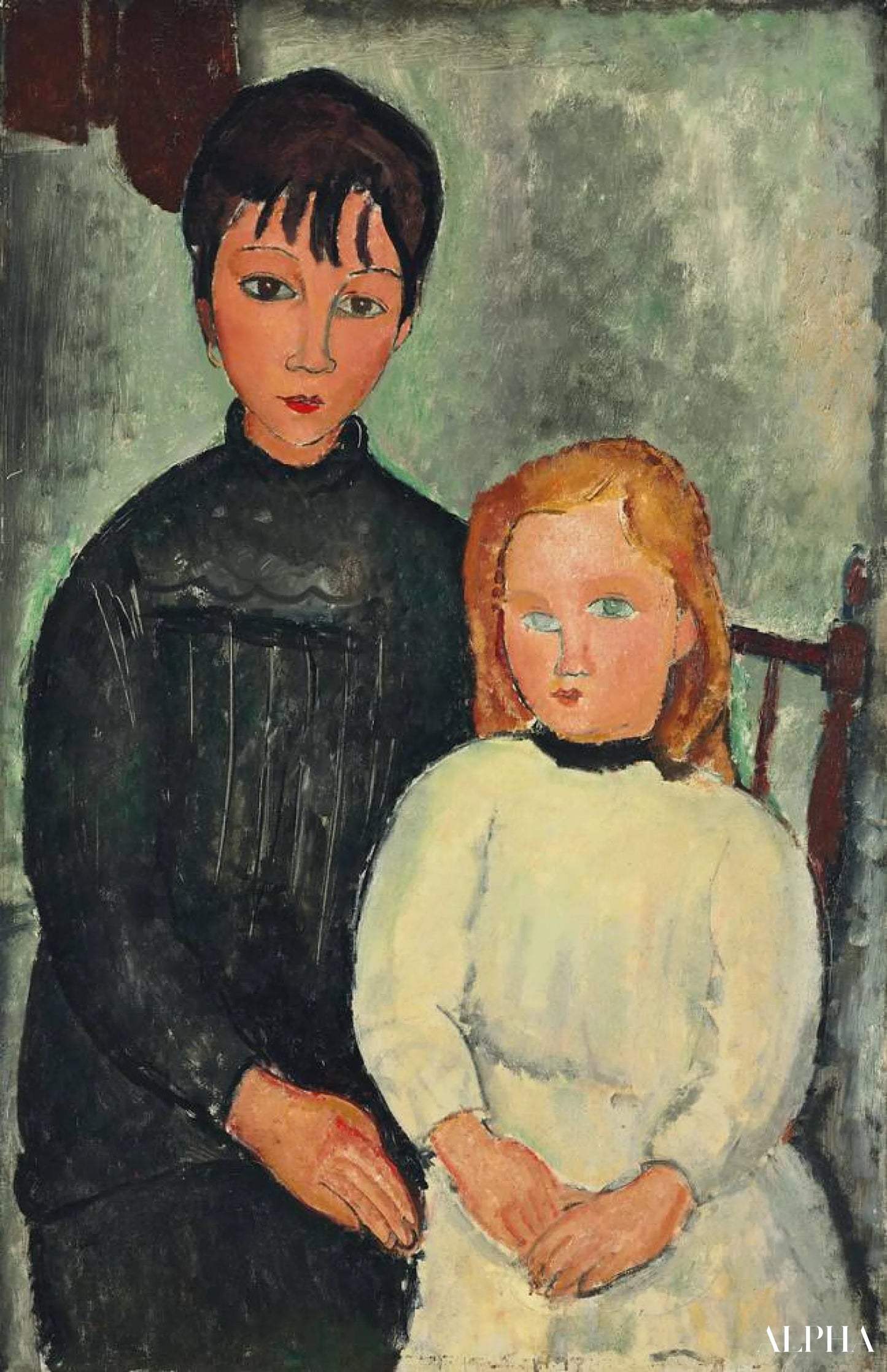 The Two Girls - Amadeo Modigliani - High-end reproductions of paintings and artworks