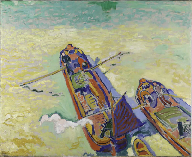 De två pråmarna - André Derain