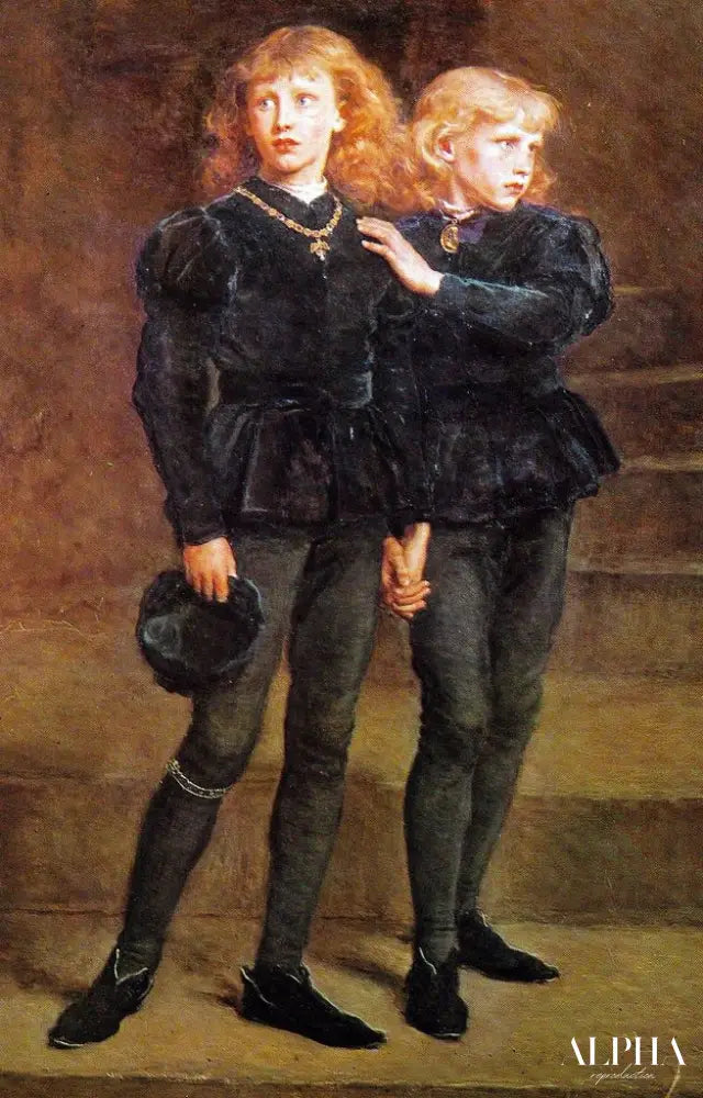 Les deux princes Édouard et Richard dans la tour - John Everett Millais - Reproductions de tableaux et peintures haut de gamme