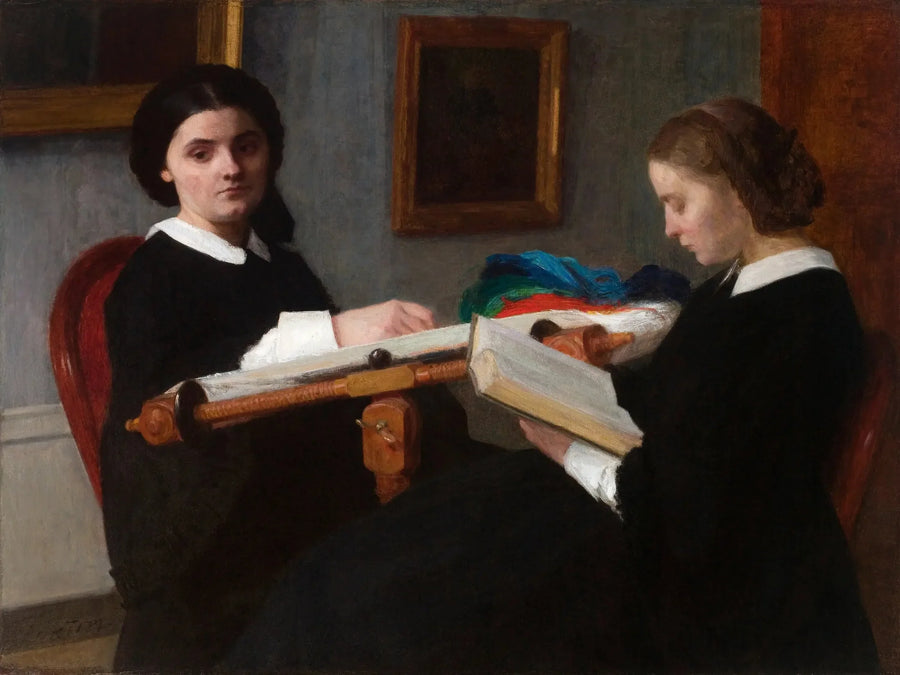 De två systrarna - Henri Fantin-Latour