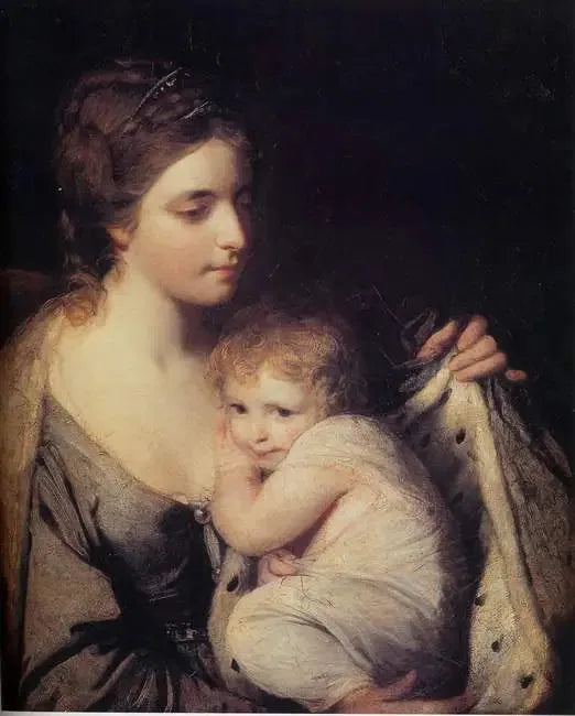 De två Waldegrave, porträtt av Maria Walpole, grevinna Waldegrave, och hennes dotter Elisabeth Laura, sedan grevinna Waldegrave - Joshua Reynolds
