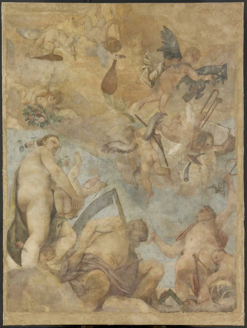 Olympens gudar: Venus, Saturnus och Merkurus - Paul Véronèse