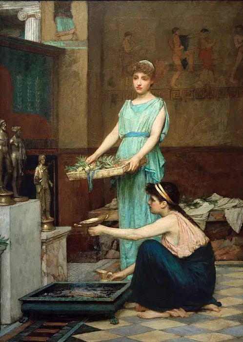 Gudarna i huset - John William Waterhouse