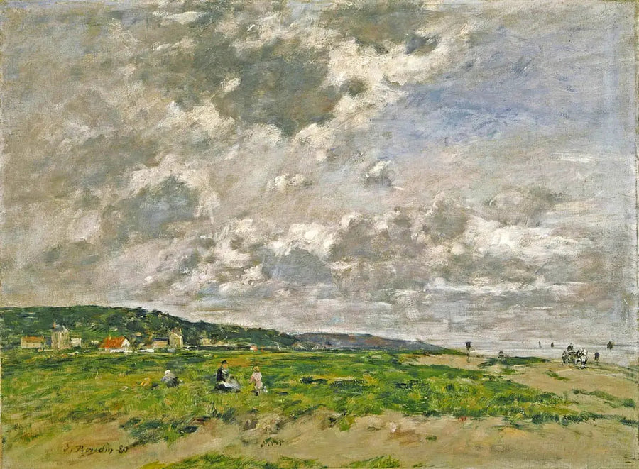 Dünen i Tourgeville - Eugène Boudin
