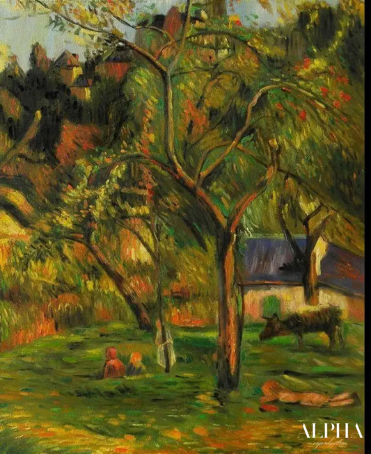 Les enfants dans le pâturage - Paul Gauguin - Reproductions de tableaux et peintures haut de gamme