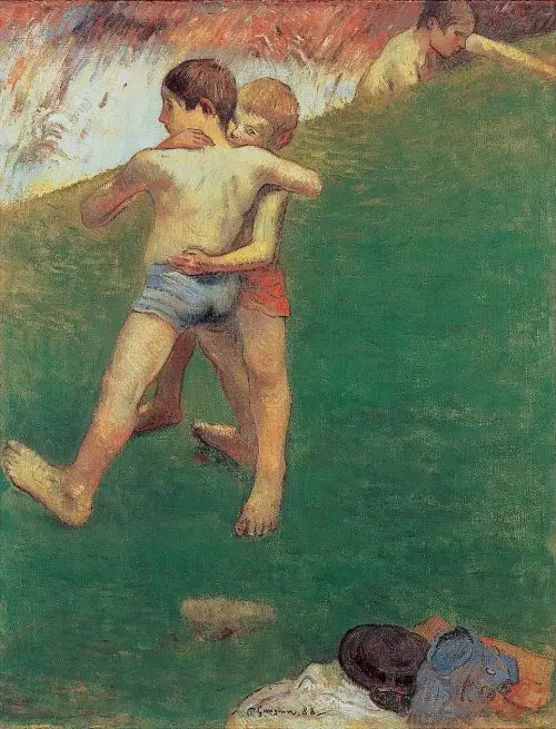 Barn som kämpar - Paul Gauguin