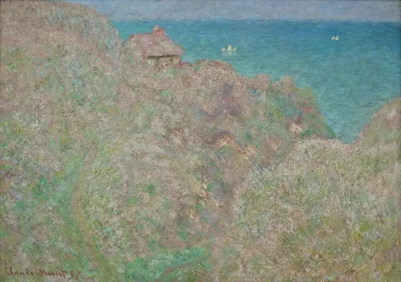 Klipporna vid Varengeville - Claude Monet