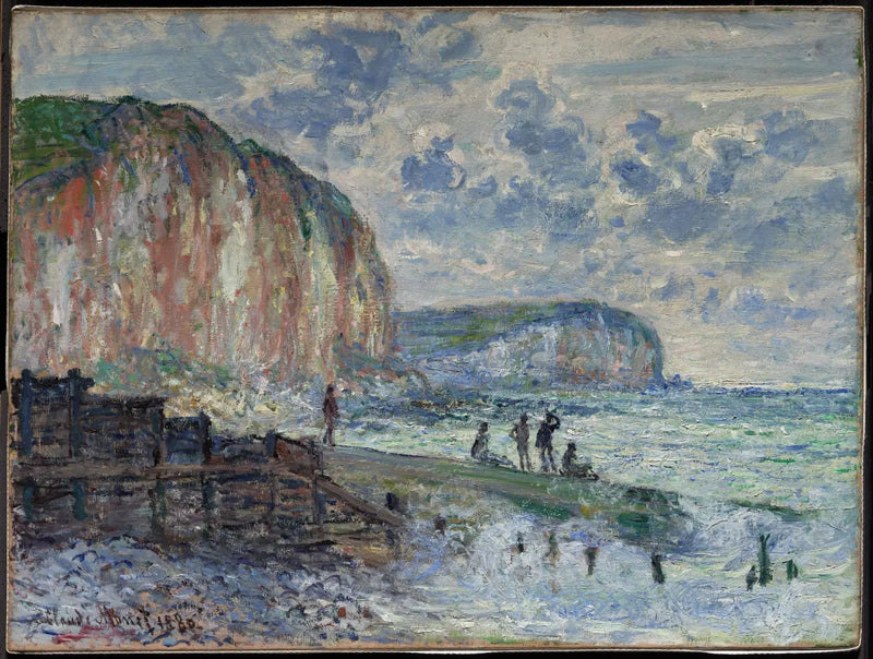 Klipporna vid Petites Dalles - Claude Monet