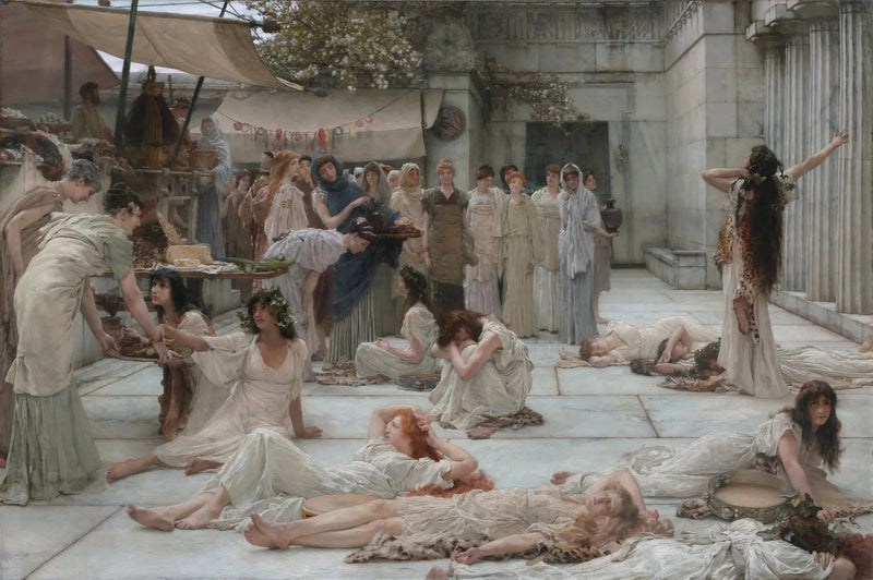 Kvinnorna i Amphissa - Lawrence Alma-Tadema