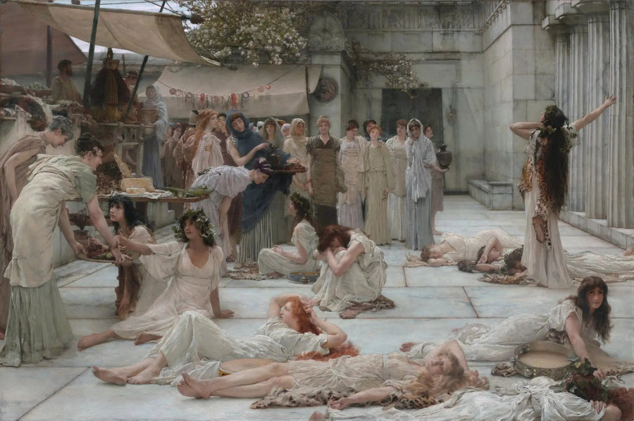 Kvinnorna i Amphissa - Lawrence Alma-Tadema