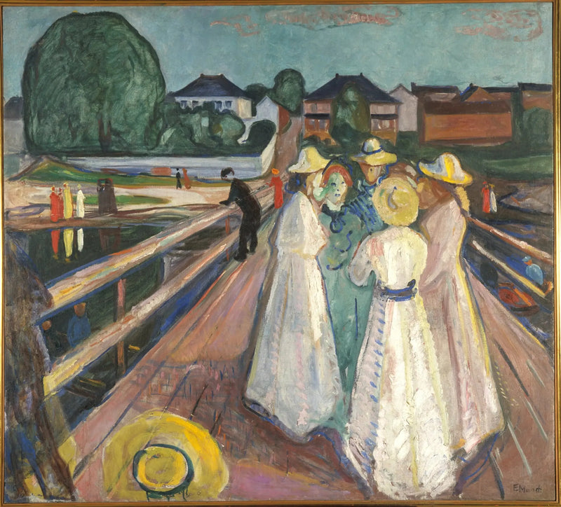 Kvinnorna på bron - Edvard Munch