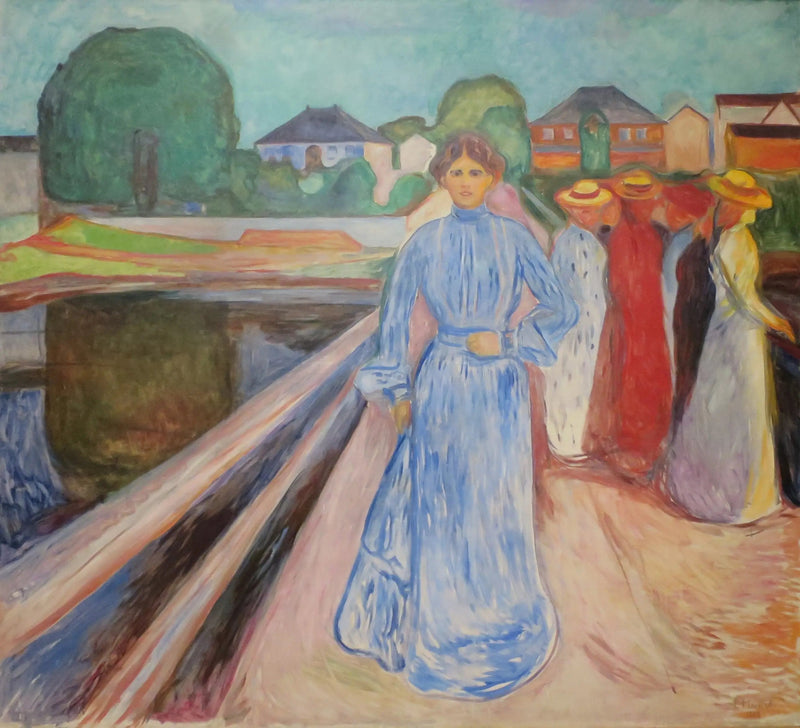 Kvinnorna på bron - Edvard Munch