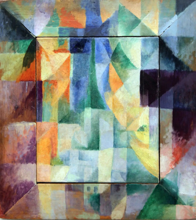 De samtidiga fönstren mot staden. Första delen, andra motivet, första replik - Robert Delaunay
