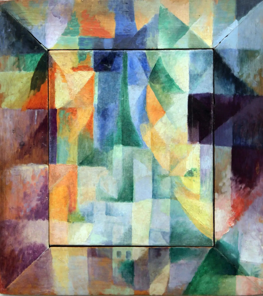 De samtidiga fönstren mot staden. Första delen, andra motivet, första replik - Robert Delaunay