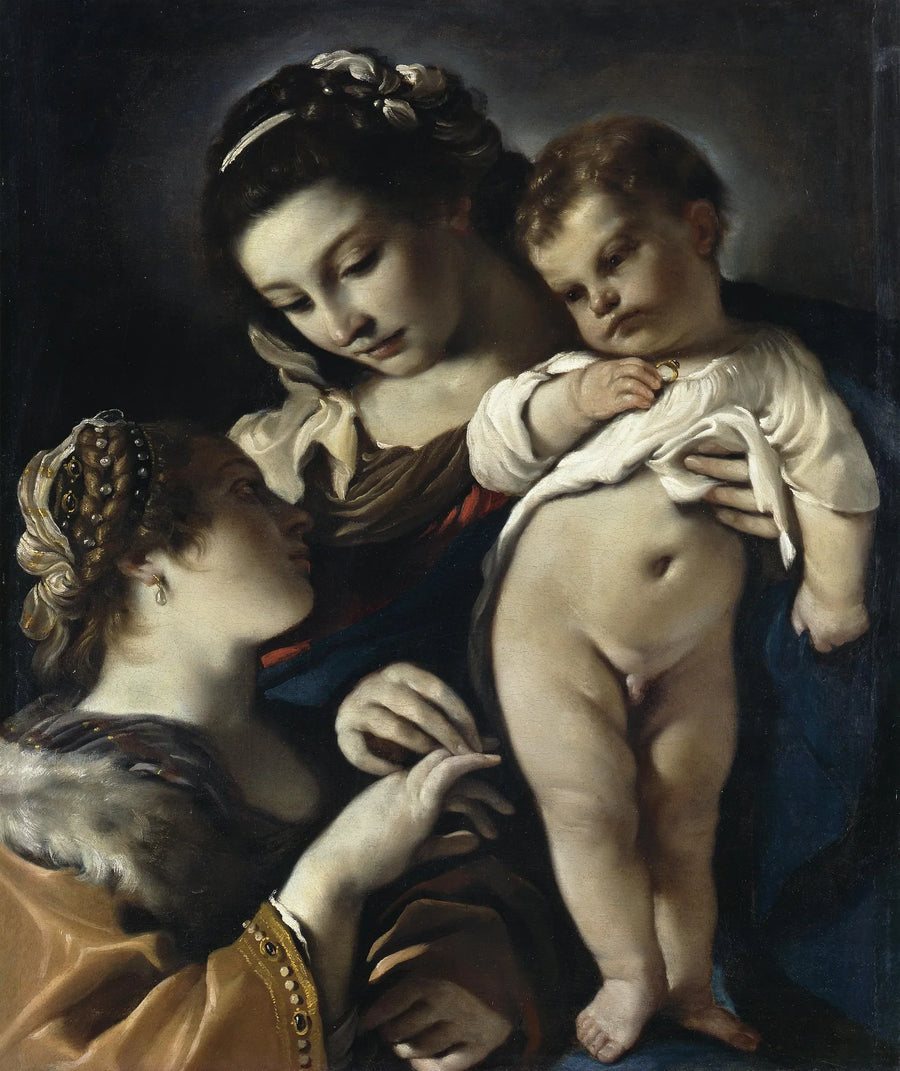 Sainte Catherine d'Alexandries förlovning - Guercino
