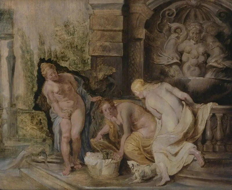 Cécrops flickor upptäcker Érichthonios - Peter Paul Rubens