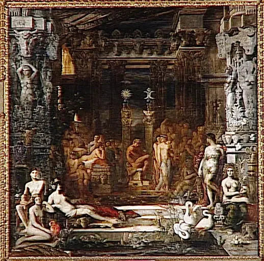 Thespius flickor - Gustave Moreau