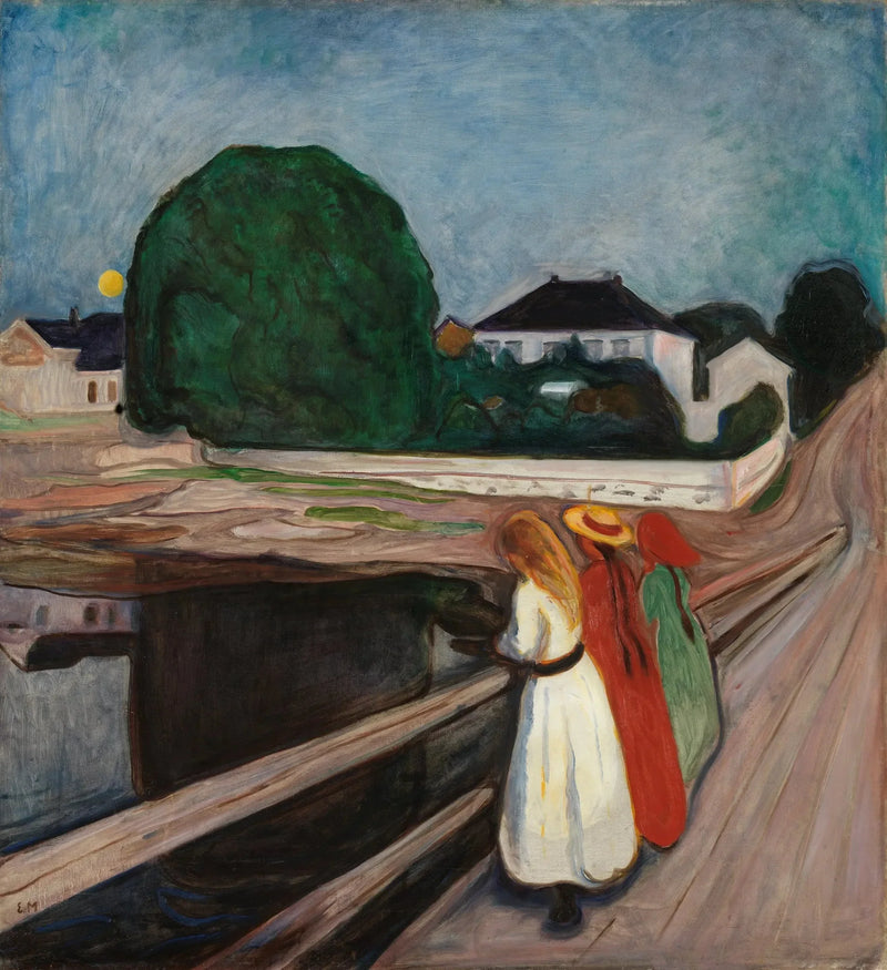 Flickorna på bron - Edvard Munch