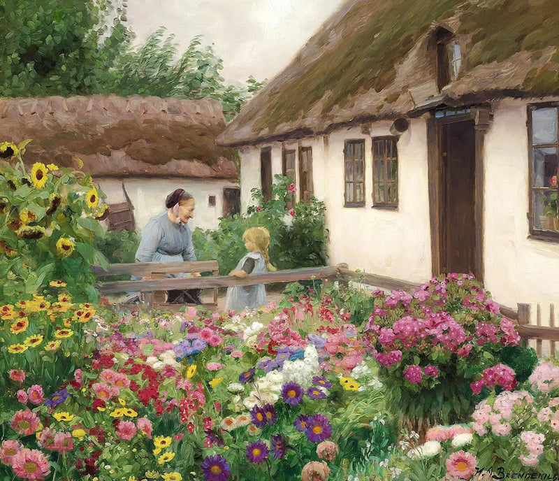 Trädgårdsmästarens blommor. - H. A. Brendekilde