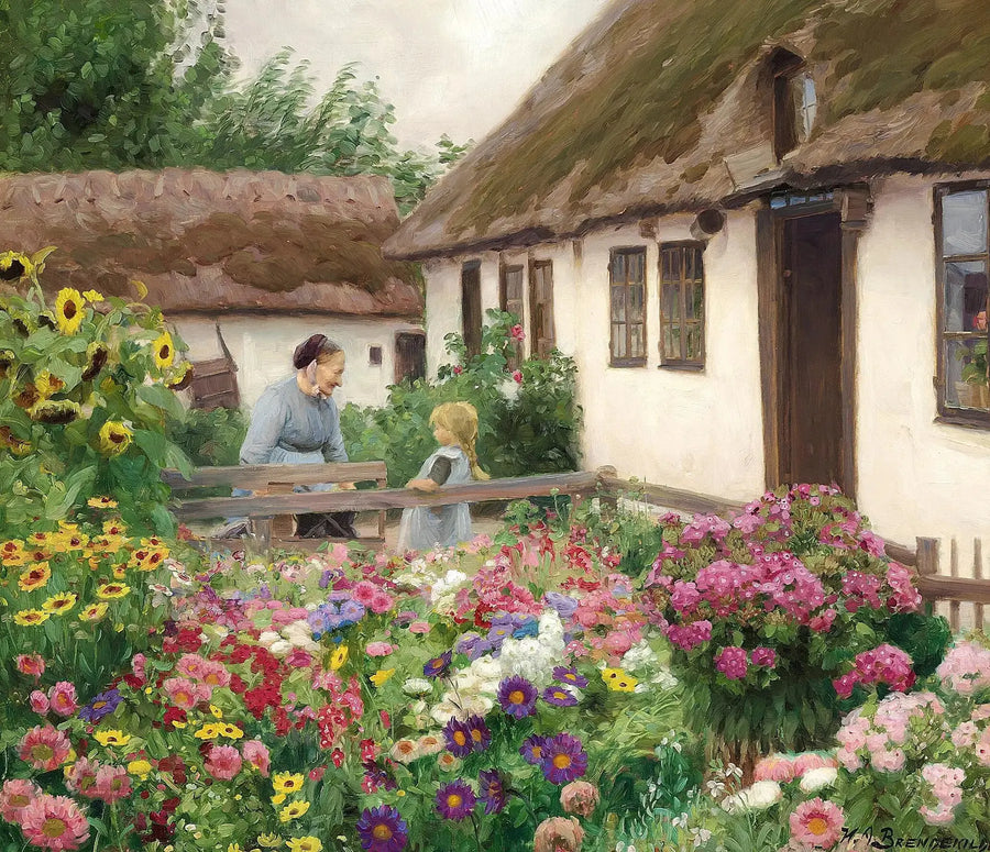 Trädgårdsmästarens blommor. - H. A. Brendekilde