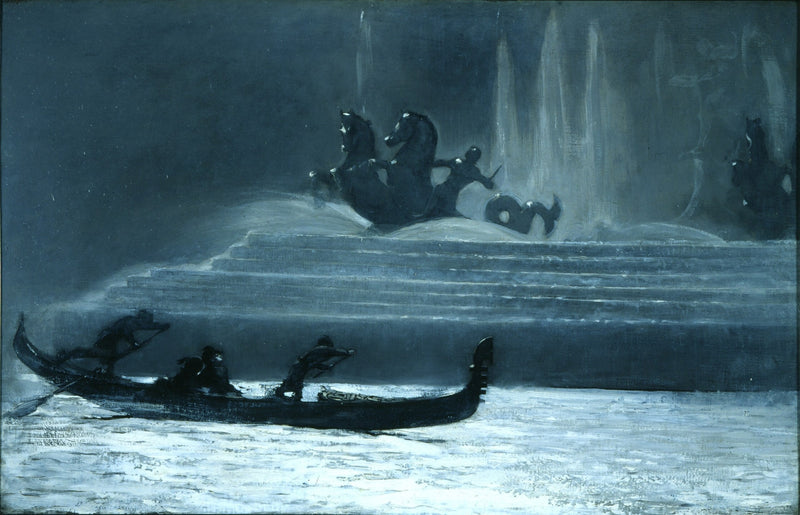 Les fontaines la nuit, Exposition universelle de Chicago - Winslow Homer