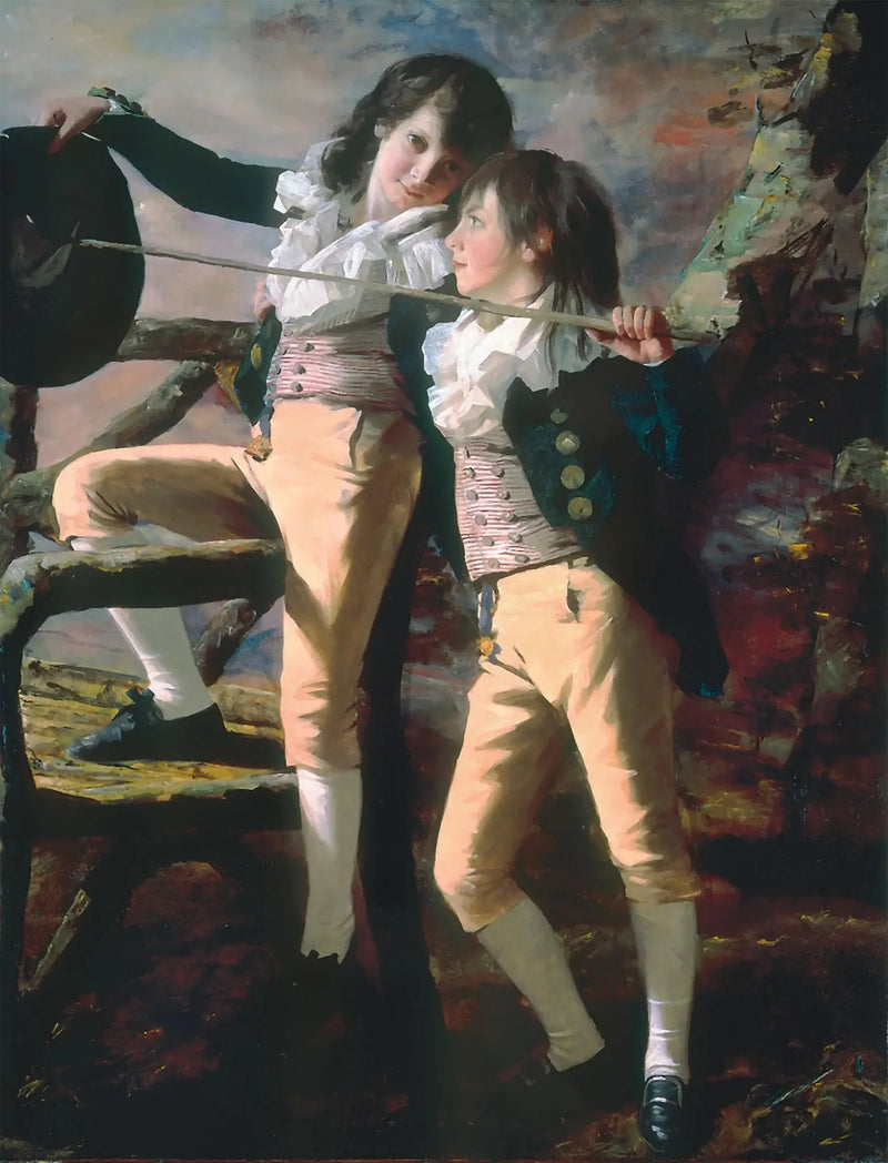 Allen-bröderna (Porträtt av James och John Lee Allen) - Henry Raeburn