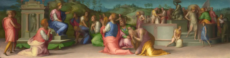 Josephs bröder ber om hjälp - Pontormo