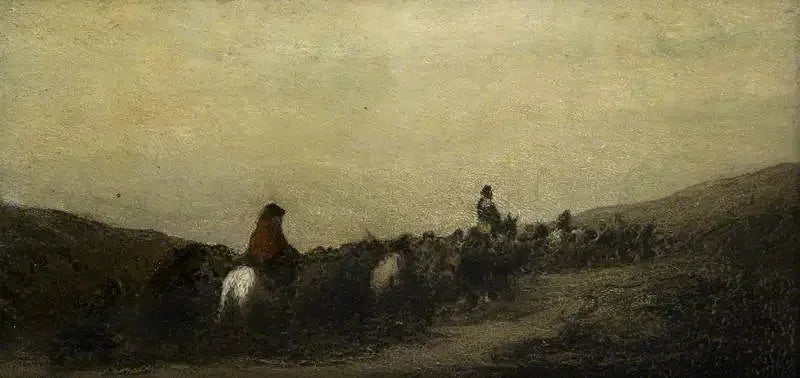 Flyktningarna - Honoré Daumier
