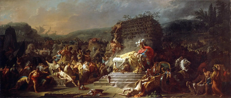 Patroklos begravning - Jacques-Louis David