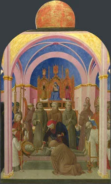 Saint Franciscus begrafningen - Stefano di Giovanni (Sassetta)