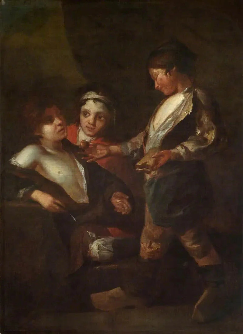 Gatubarnen äter (diptyk, högra panelen) - Bartolomé Esteban Murillo