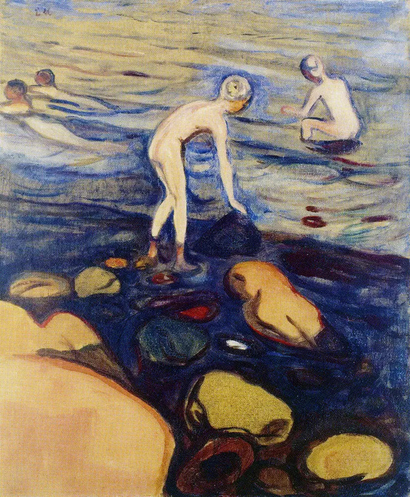 Pojkar som badar - Edvard Munch