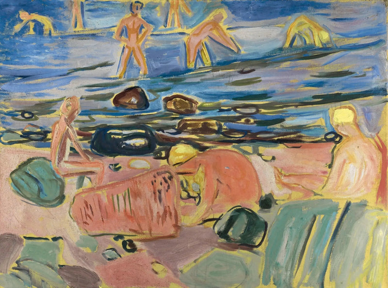 Pojkar som badar - Edvard Munch