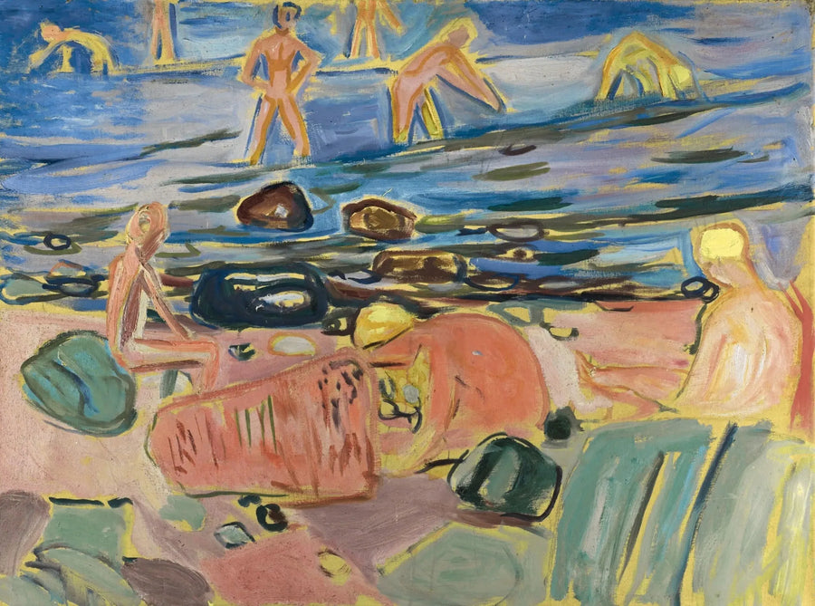 Pojkar som badar - Edvard Munch