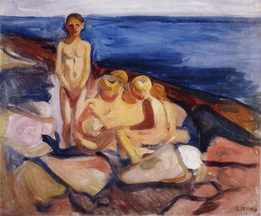 Pojkar som badar - Edvard Munch