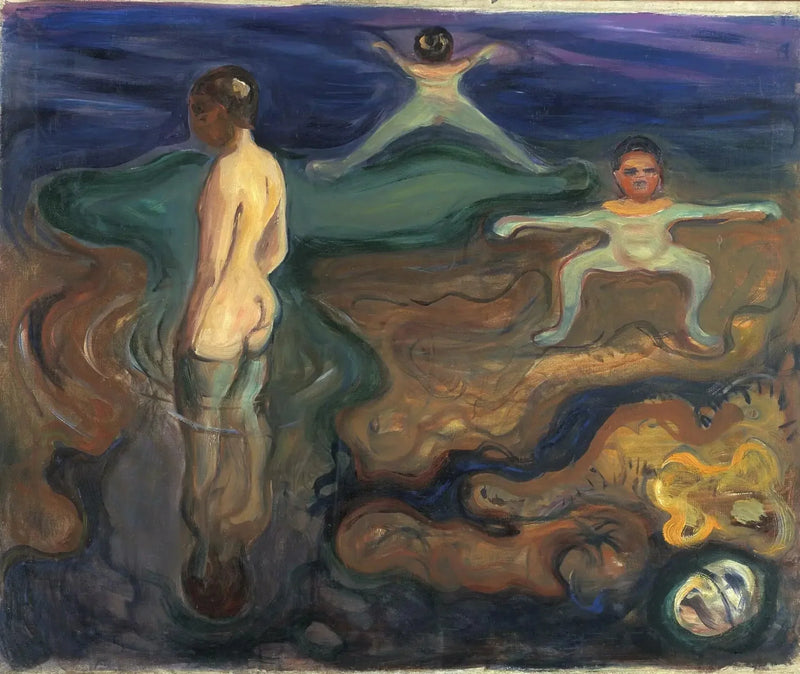 Pojkar som badar - Edvard Munch