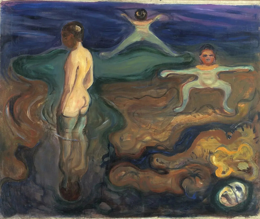 Pojkar som badar - Edvard Munch