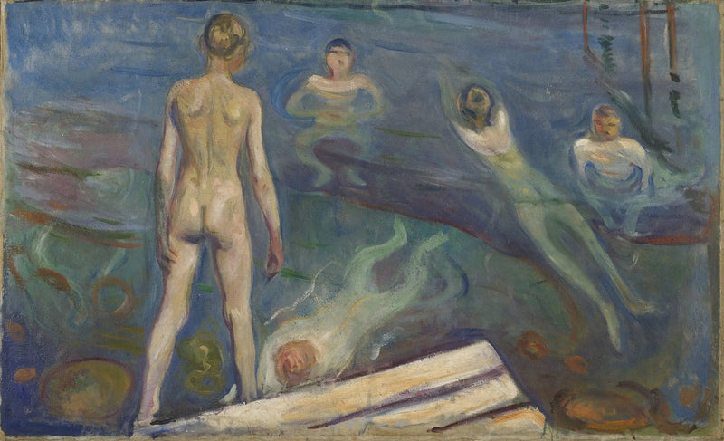 Pojkar som badar - Edvard Munch