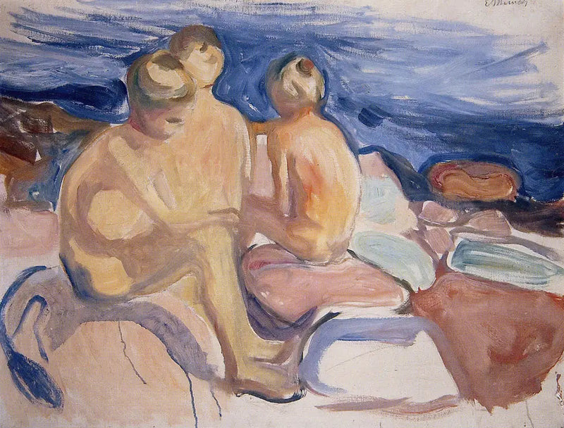 Pojkar som badar - Edvard Munch